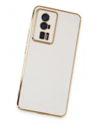 Newface Xiaomi Poco F5 Pro Kılıf Volet Silikon - Beyaz