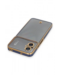 Newface Xiaomi Poco M5 Kılıf Liva Lens Silikon - Mavi