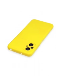 Newface Xiaomi Poco M5 Kılıf Nano içi Kadife Silikon - Sarı