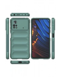 Newface Xiaomi Poco X4 Pro 5G Kılıf Optimum Silikon - Koyu Yeşil