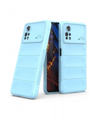 Newface Xiaomi Poco X4 Pro 5G Kılıf Optimum Silikon - Sky Blue