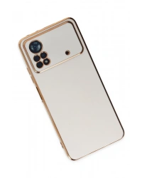 Newface Xiaomi Poco X4 Pro 5G Kılıf Volet Silikon - Beyaz