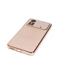 Newface Xiaomi Poco X4 Pro 5G Kılıf Volet Silikon - Pembe