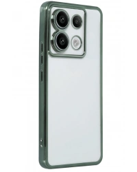 Newface Xiaomi Poco X6 Kılıf Razer Lensli Silikon - Yeşil