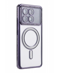 Newface Xiaomi Poco X6 Pro Joke Simli Magneticsafe Kılıf - Derin Mor