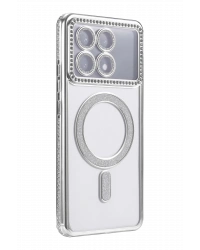 Newface Xiaomi Poco X6 Pro Joke Simli Magneticsafe Kılıf - Gümüş