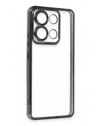 Newface Xiaomi Poco X6 Pro Kılıf Razer Lensli Silikon - Siyah