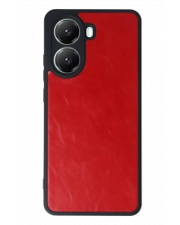 Newface Xiaomi Poco X7 Pro Kılıf Aras Deri Kapak - Kırmızı