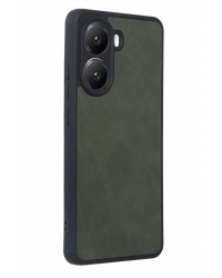 Newface Xiaomi Poco X7 Pro Kılıf Aras Deri Kapak - Koyu Yeşil