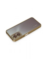 Newface Xiaomi Redmi 10 5G Kılıf Razer Lensli Silikon - Gold