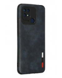 Newface Xiaomi Redmi 10C Kılıf Loop Deri Silikon - Lacivert