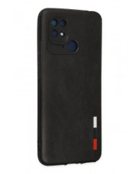 Newface Xiaomi Redmi 10C Kılıf Loop Deri Silikon - Siyah