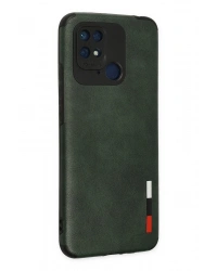 Newface Xiaomi Redmi 10C Kılıf Loop Deri Silikon - Yeşil