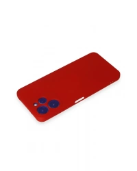 Newface Xiaomi Redmi 12 Kılıf Nano içi Kadife Silikon - Kırmızı