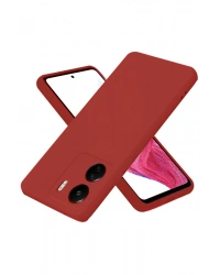 Newface Xiaomi Redmi 13C Kılıf First Silikon - Bordo