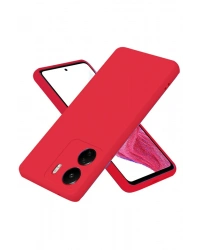 Newface Xiaomi Redmi 13C Kılıf First Silikon - Kırmızı