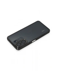 Newface Xiaomi Redmi 13C Kılıf Razer Lensli Silikon - Siyah