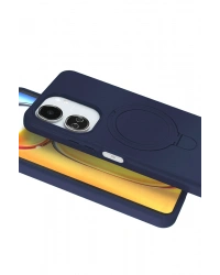 Newface Xiaomi Redmi 13C Regal Magsafe Standlı Kapak - Lacivert