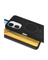 Newface Xiaomi Redmi 13C Regal Magsafe Standlı Kapak - Siyah