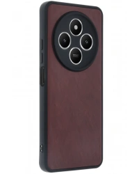 Newface Xiaomi Redmi 14C Kılıf Aras Deri Kapak - Bordo