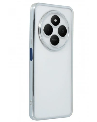 Newface Xiaomi Redmi 14C Kılıf Razer Lensli Silikon - Gümüş