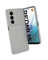 Newface Xiaomi Redmi 15 4G Auto Focus Karbon Kapak - Gri