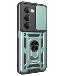 Newface Xiaomi Redmi 15 4G Pars Lens Yüzüklü Silikon - Yeşil