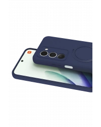 Newface Xiaomi Redmi 15 4G Regal Magsafe Standlı Kapak - Derin Mor