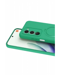 Newface Xiaomi Redmi 15 4G Regal Magsafe Standlı Kapak - Yeşil