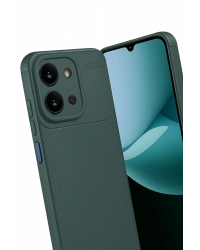 Newface Xiaomi Redmi 15C 4G Auto Focus Karbon Kapak - Koyu Yeşil