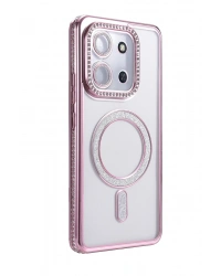 Newface Xiaomi Redmi 15C 4G Joke Simli Magneticsafe Kılıf - Pembe