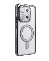 Newface Xiaomi Redmi 15C 4G Joke Simli Magneticsafe Kılıf - Siyah