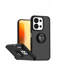 Newface Xiaomi Redmi 15C 4G Montreal Yüzüklü Silikon Kapak - Siyah