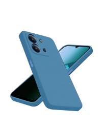 Newface Xiaomi Redmi 15C 4G Nano içi Kadife Silikon - Mavi