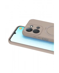 Newface Xiaomi Redmi 15C 4G Regal Magsafe Standlı Kapak - Çöl Titanyum