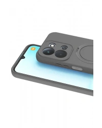 Newface Xiaomi Redmi 15C 4G Regal Magsafe Standlı Kapak - Titan Gri