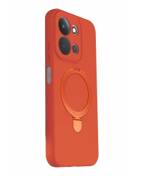 Newface Xiaomi Redmi 15C 4G Regal Magsafe Standlı Kapak - Turuncu