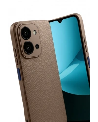 Newface Xiaomi Redmi 15C 4G Thermax Silikon Kılıf - Kahverengi