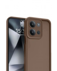 Newface Xiaomi Redmi 15C 4G Viera Silikon - Kahverengi