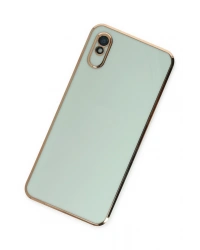 Newface Xiaomi Redmi 9A Kılıf Volet Silikon - Açık Yeşil