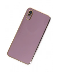 Newface Xiaomi Redmi 9A Kılıf Volet Silikon - Mor