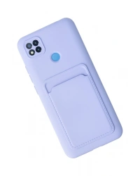 Newface Xiaomi Redmi 9C Kılıf Kelvin Kartvizitli Silikon - Lila