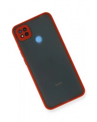 Newface Xiaomi Redmi 9C Kılıf Montreal Silikon Kapak - Kırmızı