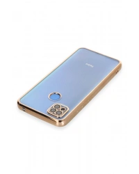 Newface Xiaomi Redmi 9C Kılıf Razer Lensli Silikon - Gold