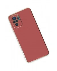 Newface Xiaomi Redmi Note 10 Kılıf Volet Silikon - Kırmızı