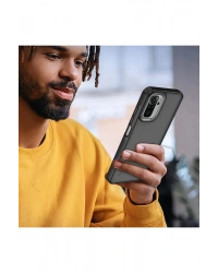 Newface Xiaomi Redmi Note 10 Pro Kılıf Elegant Kapak - Derin Mor