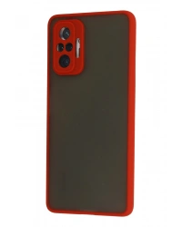 Newface Xiaomi Redmi Note 10 Pro Kılıf Montreal Silikon Kapak - Kırmızı