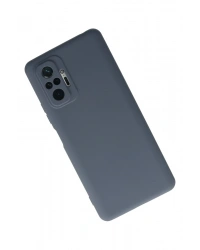 Newface Xiaomi Redmi Note 10 Pro Kılıf Nano içi Kadife Silikon - Gri