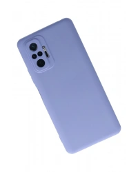 Newface Xiaomi Redmi Note 10 Pro Kılıf Nano içi Kadife Silikon - Lila