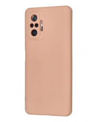 Newface Xiaomi Redmi Note 10 Pro Kılıf Nano içi Kadife Silikon - Pudra